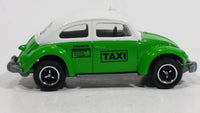 2003 Matchbox Hero City Airport Volkswagen Beetle Taxi Green & White Die Cast Toy Car Vehicle - Treasure Valley Antiques & Collectibles