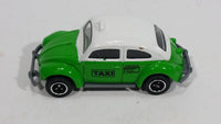 2003 Matchbox Hero City Airport Volkswagen Beetle Taxi Green & White Die Cast Toy Car Vehicle - Treasure Valley Antiques & Collectibles