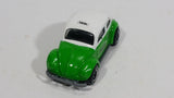 2003 Matchbox Hero City Airport Volkswagen Beetle Taxi Green & White Die Cast Toy Car Vehicle - Treasure Valley Antiques & Collectibles