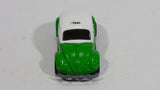 2003 Matchbox Hero City Airport Volkswagen Beetle Taxi Green & White Die Cast Toy Car Vehicle - Treasure Valley Antiques & Collectibles