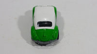 2003 Matchbox Hero City Airport Volkswagen Beetle Taxi Green & White Die Cast Toy Car Vehicle - Treasure Valley Antiques & Collectibles