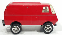 HTF Vintage Tonka Van Red Pressed Steel Toy Car Vehicle with Chrome 5 Spoke Wheels - Treasure Valley Antiques & Collectibles