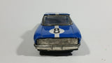 Vintage Classic Blue Muscle Car #8 Wind Up Tin Toy Car Vehicle - Working - Treasure Valley Antiques & Collectibles