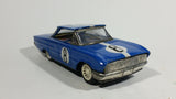 Vintage Classic Blue Muscle Car #8 Wind Up Tin Toy Car Vehicle - Working - Treasure Valley Antiques & Collectibles