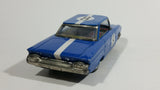 Vintage Classic Blue Muscle Car #8 Wind Up Tin Toy Car Vehicle - Working - Treasure Valley Antiques & Collectibles