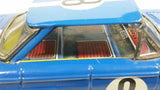 Vintage Classic Blue Muscle Car #8 Wind Up Tin Toy Car Vehicle - Working - Treasure Valley Antiques & Collectibles