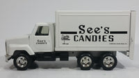 1995 ERTL See's Candies See's Candy Shops Inc. White Transport Delivery Truck Pressed Steel Toy Car Vehicle with Opening Rear Doors - Treasure Valley Antiques & Collectibles