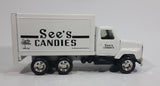 1995 ERTL See's Candies See's Candy Shops Inc. White Transport Delivery Truck Pressed Steel Toy Car Vehicle with Opening Rear Doors - Treasure Valley Antiques & Collectibles