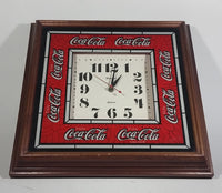 Vintage Enjoy Coca-Cola Coke Soda Pop Wooden Framed Glass Front Hannover Quartz Clock - Battery Operated - Treasure Valley Antiques & Collectibles