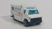 1989 Hot Wheels Workhorses American Ambulance White Die Cast Toy Car Emergency Paramedics Rescue Vehicle - Opening Rear Doors