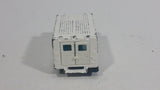 1989 Hot Wheels Workhorses American Ambulance White Die Cast Toy Car Emergency Paramedics Rescue Vehicle - Opening Rear Doors