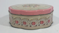 Vintage 1981 Avon Valentine's Day Pink Floral Flower Decor Sweets Chocolates Metal Tin Container