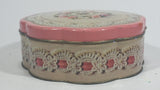 Vintage 1981 Avon Valentine's Day Pink Floral Flower Decor Sweets Chocolates Metal Tin Container