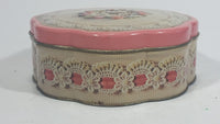 Vintage 1981 Avon Valentine's Day Pink Floral Flower Decor Sweets Chocolates Metal Tin Container