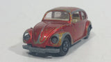 Vintage 1968 Lesney Products Matchbox Superfast Volkswagen 1500 Saloon Red No. 15 Die Cast Toy Car Vehicle