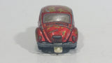 Vintage 1968 Lesney Products Matchbox Superfast Volkswagen 1500 Saloon Red No. 15 Die Cast Toy Car Vehicle