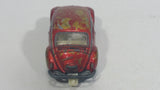 Vintage 1968 Lesney Products Matchbox Superfast Volkswagen 1500 Saloon Red No. 15 Die Cast Toy Car Vehicle