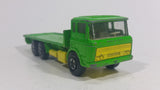 Vintage 1971 Lesney Products Matchbox Super Kings DAF K-13/20 Green Yellow Semi Truck Die Cast Toy Car Vehicle Rig - Treasure Valley Antiques & Collectibles