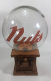 Vintage Glass Globe Wooden Based Peanut Nut Dispenser Bar Pub Lounge Collectible - Treasure Valley Antiques & Collectibles