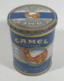 Vintage Camel Filters Forty Cigarettes Turkish & Domestic Blend Keg Shape Tin Metal Canister Smoking Collectible