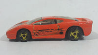 1997 Hot Wheels Street Beasts Jaguar XJ220 Orange Die Cast Toy Car Vehicle - Treasure Valley Antiques & Collectibles