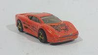 1997 Hot Wheels Street Beasts Jaguar XJ220 Orange Die Cast Toy Car Vehicle - Treasure Valley Antiques & Collectibles