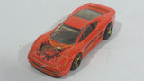 1997 Hot Wheels Street Beasts Jaguar XJ220 Orange Die Cast Toy Car Vehicle - Treasure Valley Antiques & Collectibles