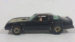 Rare Vintage 1982 Hot Wheels Hot Ones Hot Bird Black Yellow Die Cast Toy Car Vehicle - Gold Wheels