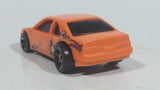 1998 Hot Wheels G-Force Stunt Riders T-Bird Stocker Orange Plastic Body Die Cast Toy Car Vehicle