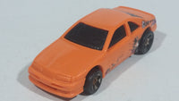 1998 Hot Wheels G-Force Stunt Riders T-Bird Stocker Orange Plastic Body Die Cast Toy Car Vehicle