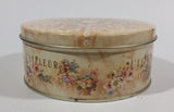 L'effleur Bath and Shower Gel Baby Angels and Floral Decorative Round Metal Tin Container - Treasure Valley Antiques & Collectibles