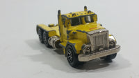 1995+ Hot Wheels Peterbilt Dump Truck Semi Rig Yellow Die Cast Toy Car Vehicle - Treasure Valley Antiques & Collectibles