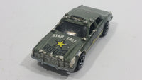 1989 Hot Wheels Color Racers Highway Patrol Dodge Monaco Dark Army Green Die Cast Toy Car Police Star Taxi Emergency Vehicle