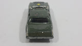 1989 Hot Wheels Color Racers Highway Patrol Dodge Monaco Dark Army Green Die Cast Toy Car Police Star Taxi Emergency Vehicle