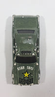 1989 Hot Wheels Color Racers Highway Patrol Dodge Monaco Dark Army Green Die Cast Toy Car Police Star Taxi Emergency Vehicle