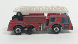 1982 Matchbox Fire Engine Ladder Truck Red Die Cast Toy Car Emergency Rescue Firefighting Vehicle - Treasure Valley Antiques & Collectibles