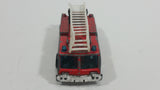 1982 Matchbox Fire Engine Ladder Truck Red Die Cast Toy Car Emergency Rescue Firefighting Vehicle - Treasure Valley Antiques & Collectibles