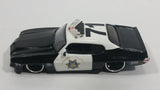 Jada Big Time Muscle 1971 Pontiac GTO Police Highway Patrol 71 "The Judge" Black and White Die Cast Toy Cop Vehicle - Treasure Valley Antiques & Collectibles