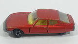 Vintage 1971 Lesney Products Matchbox Superfast Citroen S.M. No. 51 Amber Orange Red Die Cast Toy Car Vehicle with Opening Doors - Treasure Valley Antiques & Collectibles