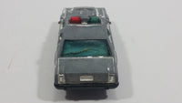 1987 Matchbox Ford LTD Police White Black Die Cast Toy Cop Car Vehicle - Heavy paint wear