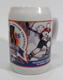 Rare 1996 NHL Ice Hockey Stanley Cup Championship Colorado Avalanche White Ceramic Beer Stein Mug Sports Collectible