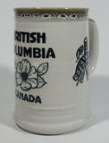 Capilano Vancouver British Columbia Aboriginal Art Dogwood Flower, Fish, Bird Totem Ceramic 5 1/4" Tall Coffee Mug