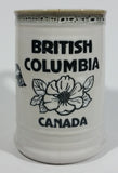 Capilano Vancouver British Columbia Aboriginal Art Dogwood Flower, Fish, Bird Totem Ceramic 5 1/4" Tall Coffee Mug