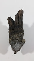 Wolves Wolf Head Coming Out Of A Log Resin Wildlife Sculpture