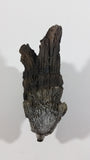 Wolves Wolf Head Coming Out Of A Log Resin Wildlife Sculpture