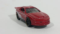 2013 Hot Wheels Muscle Mania Pontiac IROC Firebird Dark Red Die Cast Toy Race Car Vehicle