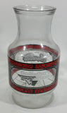 Vintage 1970s Godfather's Pizza Coca-Cola Coke Soda Pop Red Black Stained Glass Style Carafe Juice Decanter