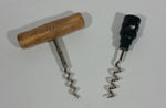 Pair of Wine Corkscrews One Wooden Handle One Plastic Handle - Treasure Valley Antiques & Collectibles