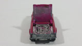 Vintage 1970 Lesney Products Matchbox Superfast Ford Capri Magenta Pink No. 54 Die Cast Toy Car Vehicle with Opening Hood