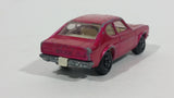 Vintage 1970 Lesney Products Matchbox Superfast Ford Capri Magenta Pink No. 54 Die Cast Toy Car Vehicle with Opening Hood